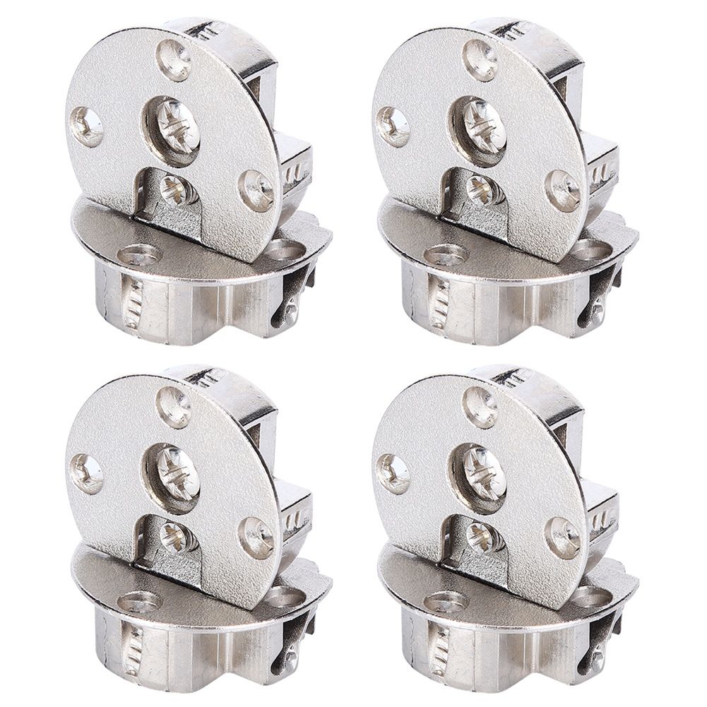 4Pcs/Set Semicircular Zinc Alloy Hinge Flip Door Concealed 90 Degrees Cabinet view 7