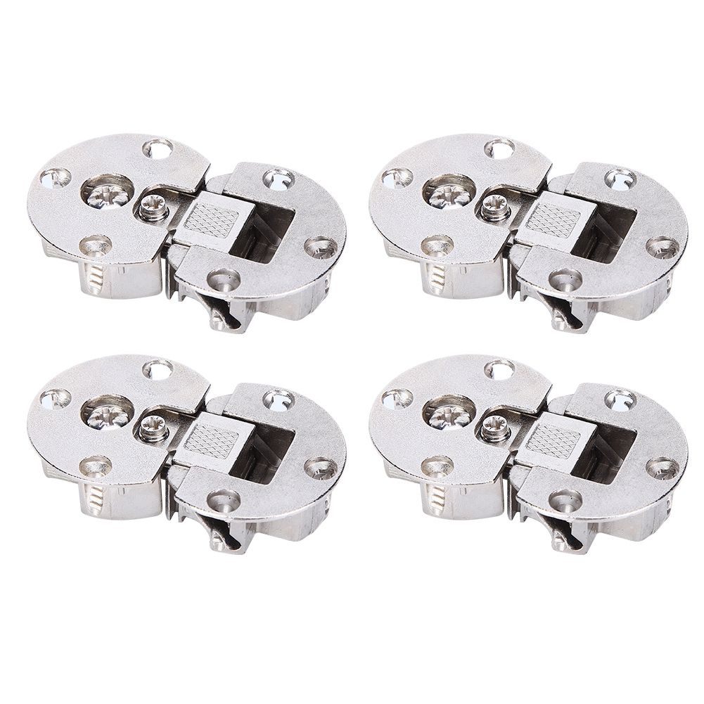 4Pcs/Set Semicircular Zinc Alloy Hinge Flip Door Concealed 90 Degrees Cabinet view 10