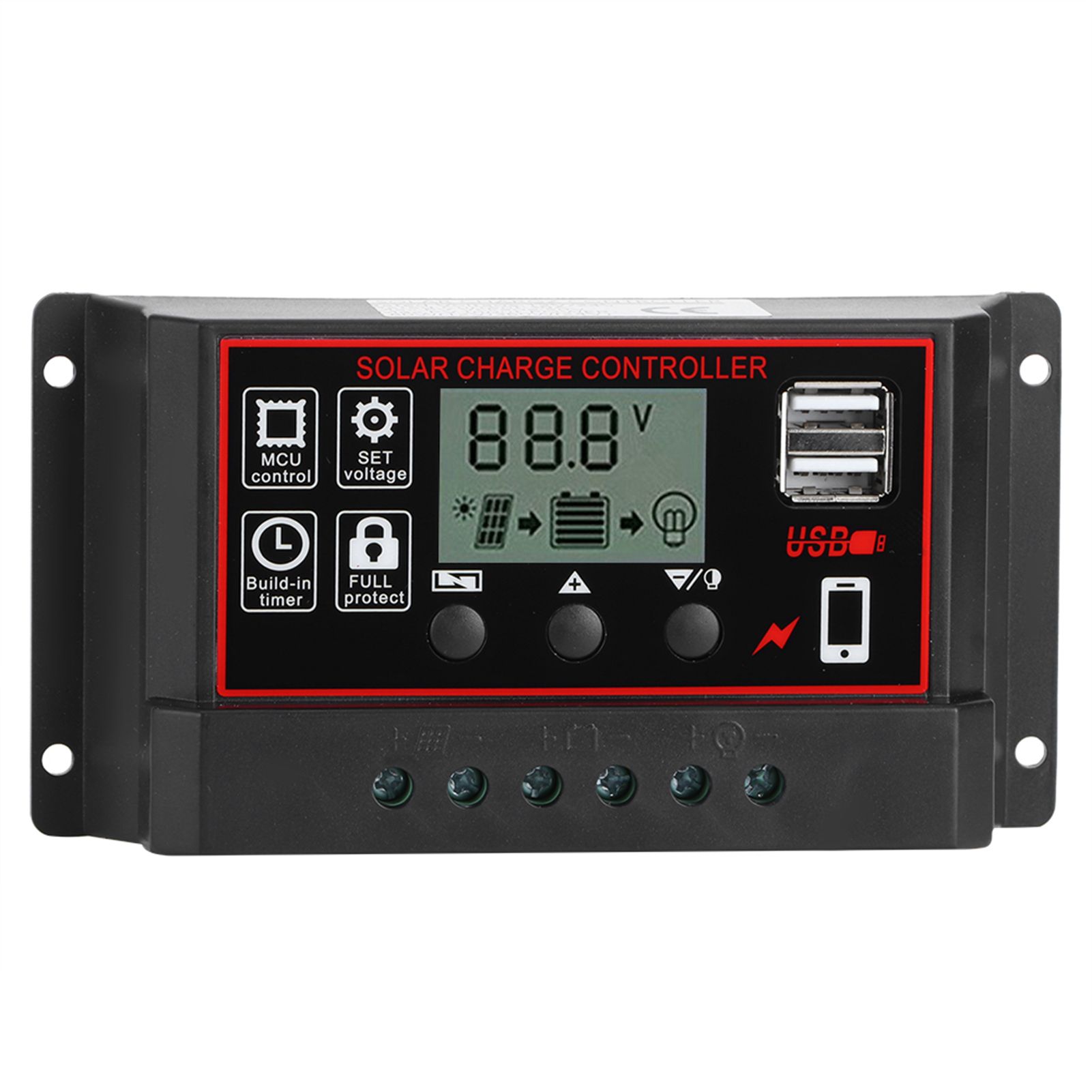 30A Solar Charge Controller Digital Display Photovoltaic Instrument view 5