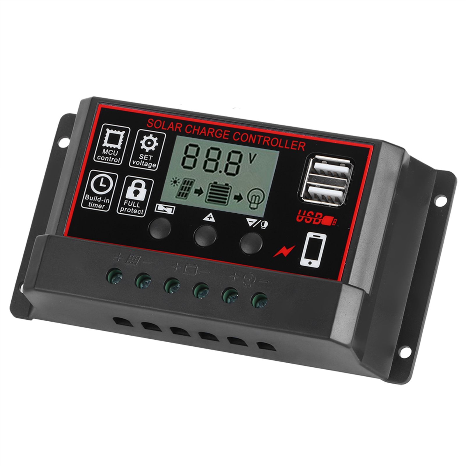 30A Solar Charge Controller Digital Display Photovoltaic Instrument view 7
