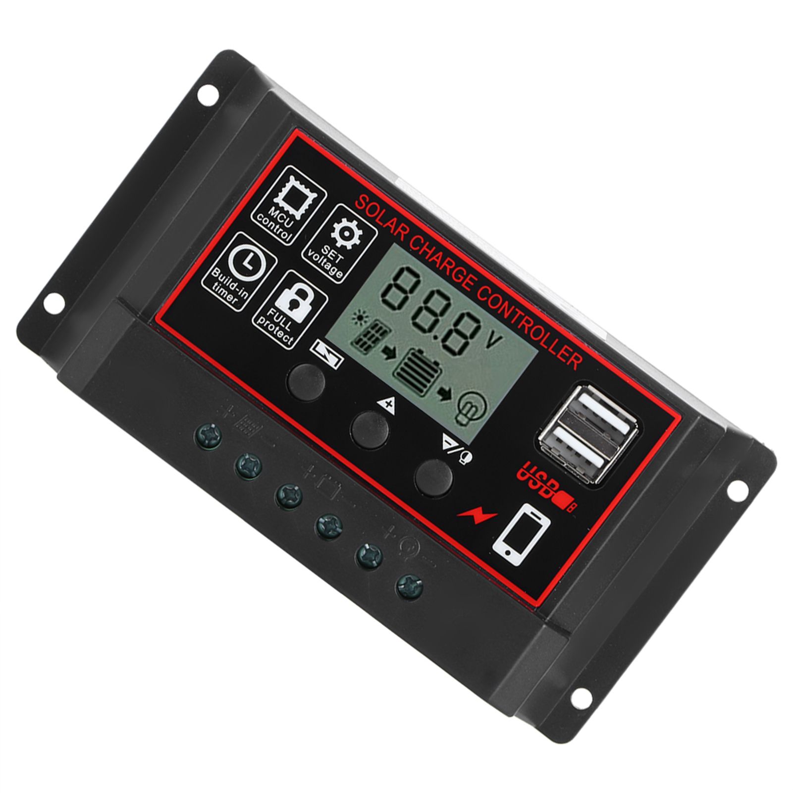 30A Solar Charge Controller Digital Display Photovoltaic Instrument view 10