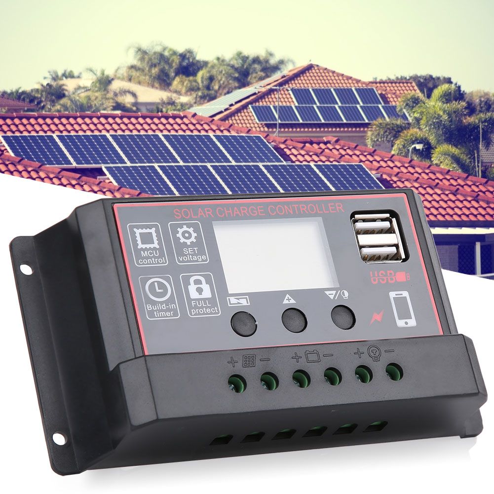 Solar Charge Photovoltaic Instrument Controller USB5V Digital Diplay Solar view 10