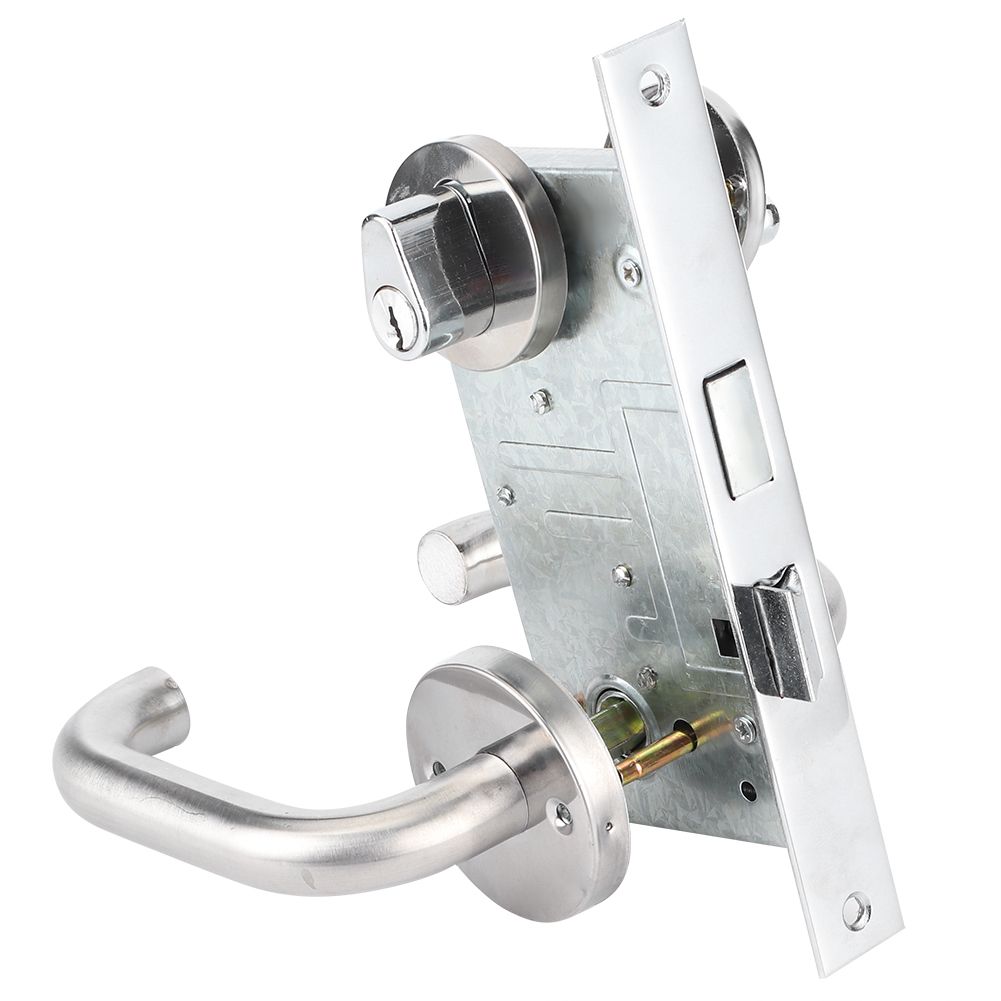 Stainless Steel Aisle Handle Lock Door Lock Kit for Fire Emergency Exit Corridor view 5