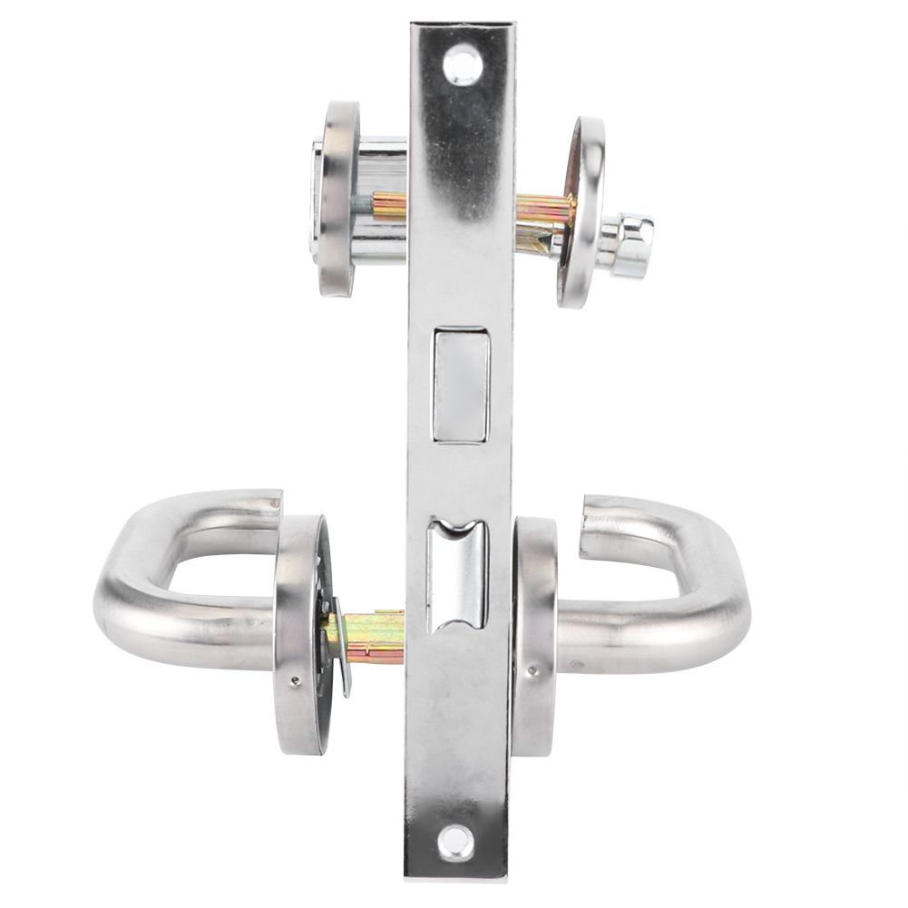 Stainless Steel Aisle Handle Lock Door Lock Kit for Fire Emergency Exit Corridor view 6