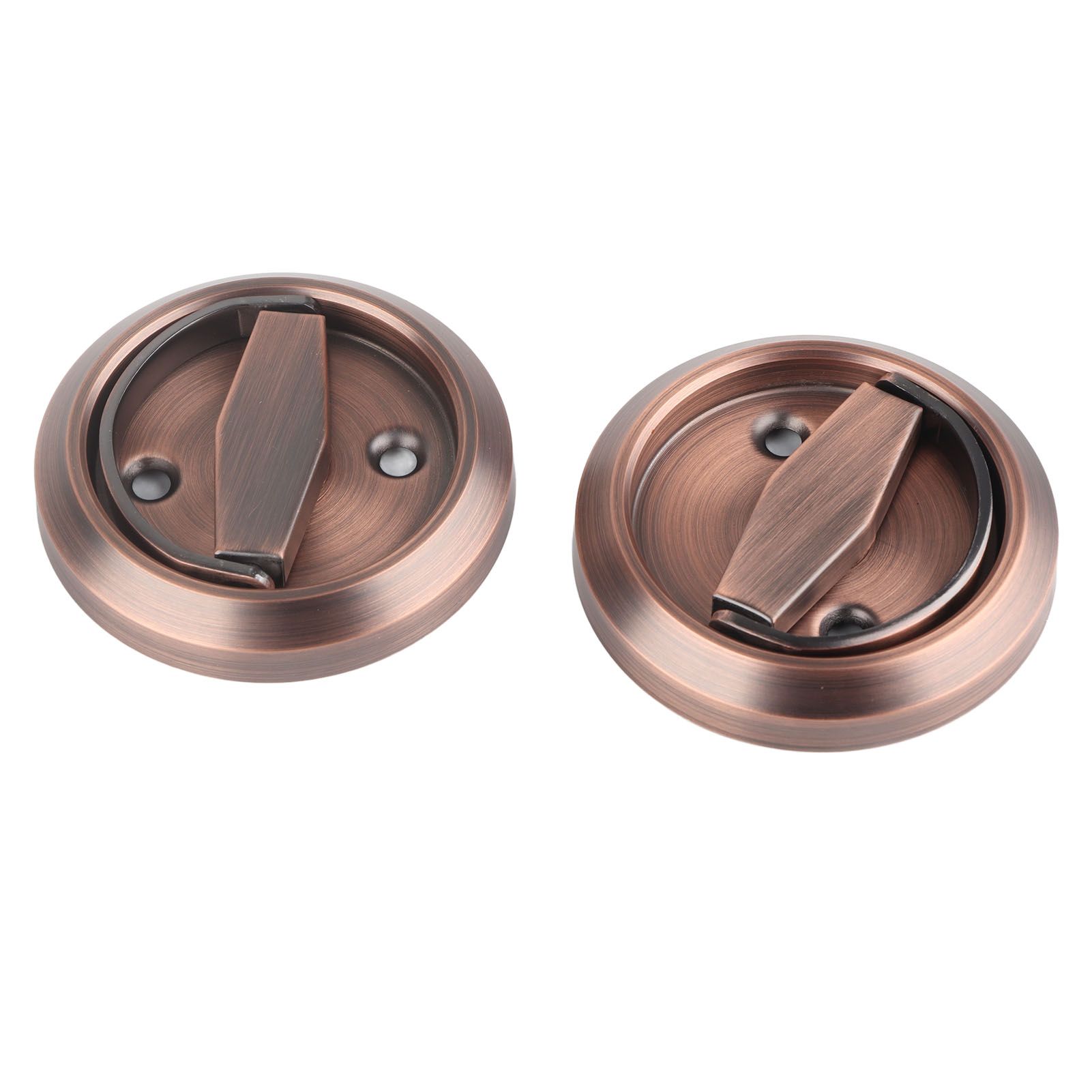 Home Bathroom DoubleSided Lock 304 Stainless Steel Ring Handle Door Lock view 3