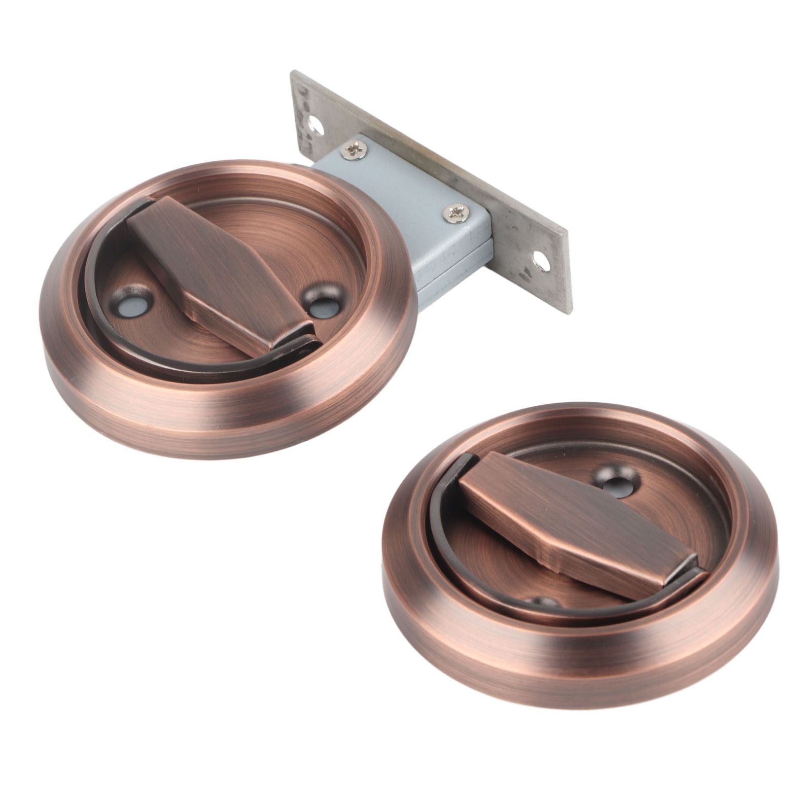Home Bathroom DoubleSided Lock 304 Stainless Steel Ring Handle Door Lock view 5