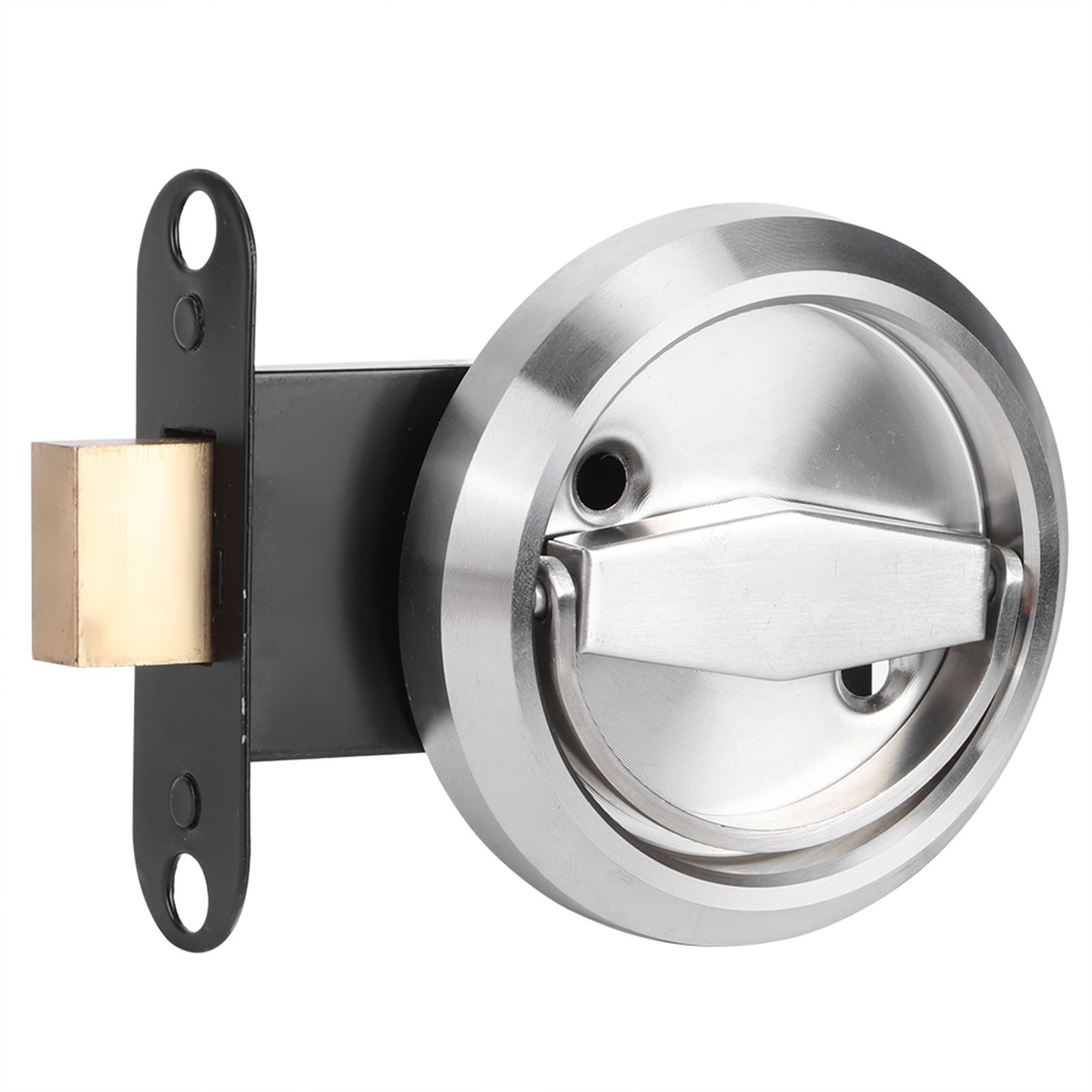 Home Bathroom DoubleSided Lock 304 Stainless Steel Ring Handle Door Lock view 10