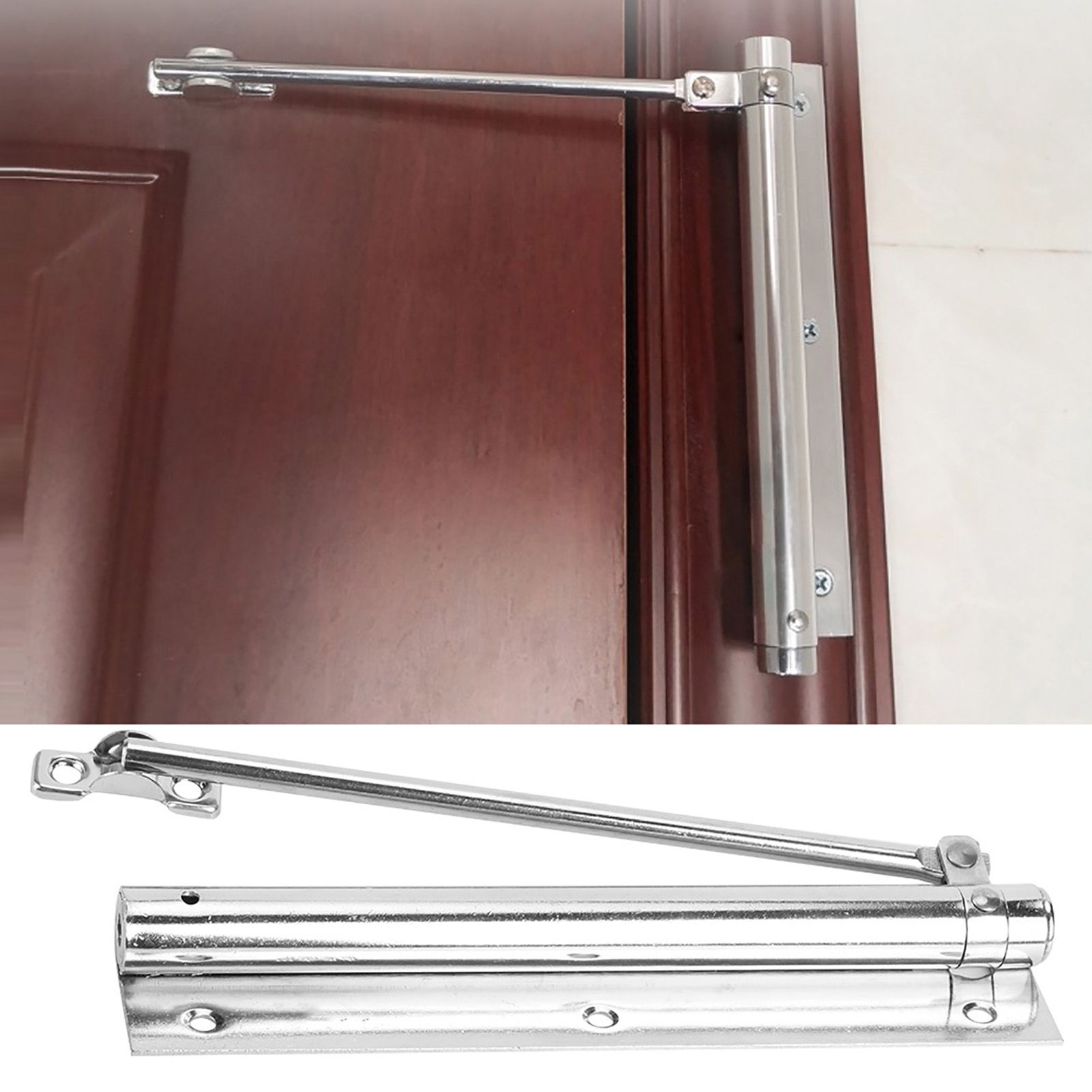 Adjustable Automatic Door Closer Light Spring Fire Door Silent Linkage Mini view 10