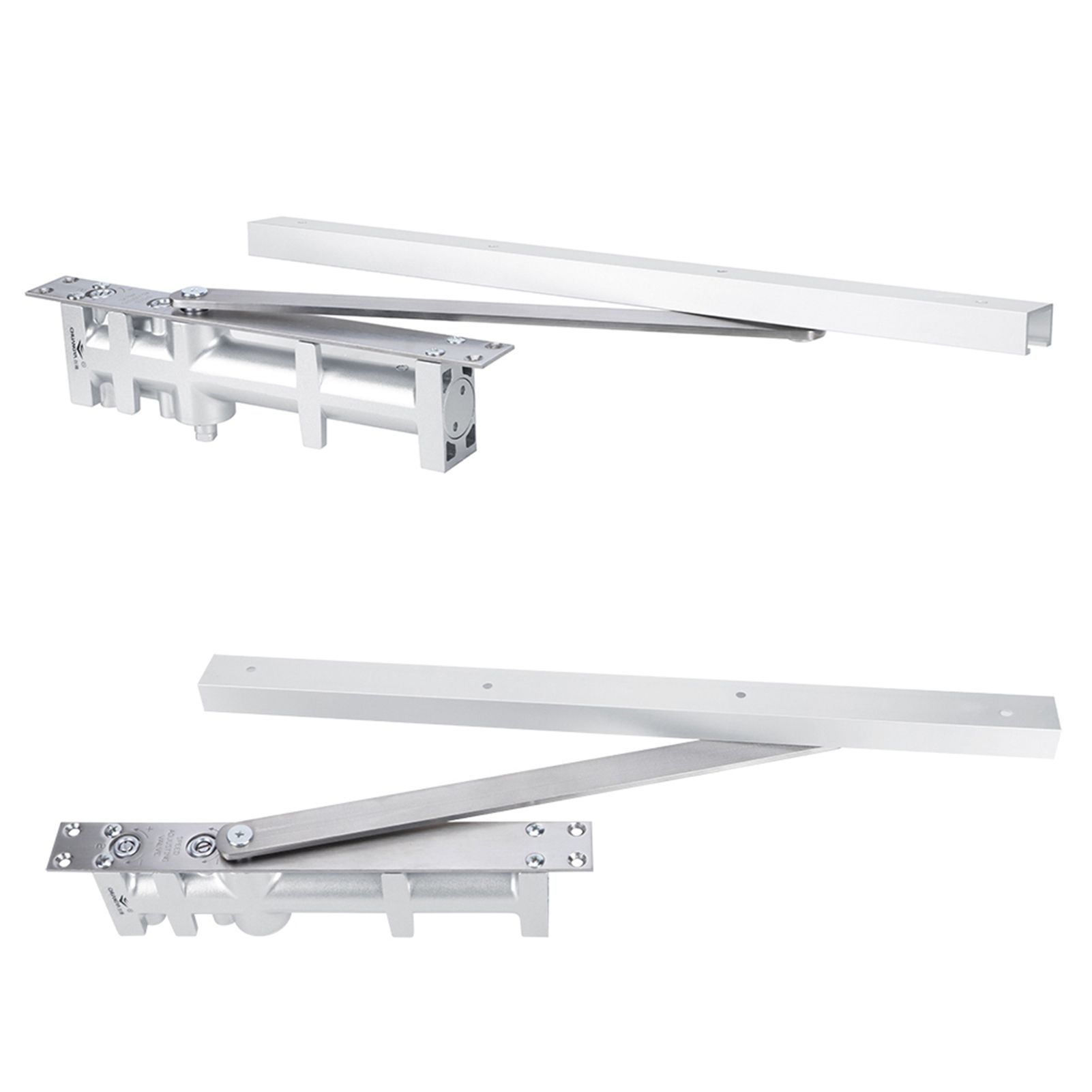 Aluminum Automatic Positioning Concealed Hydraulic Buffer Door Closers 80KG view 3