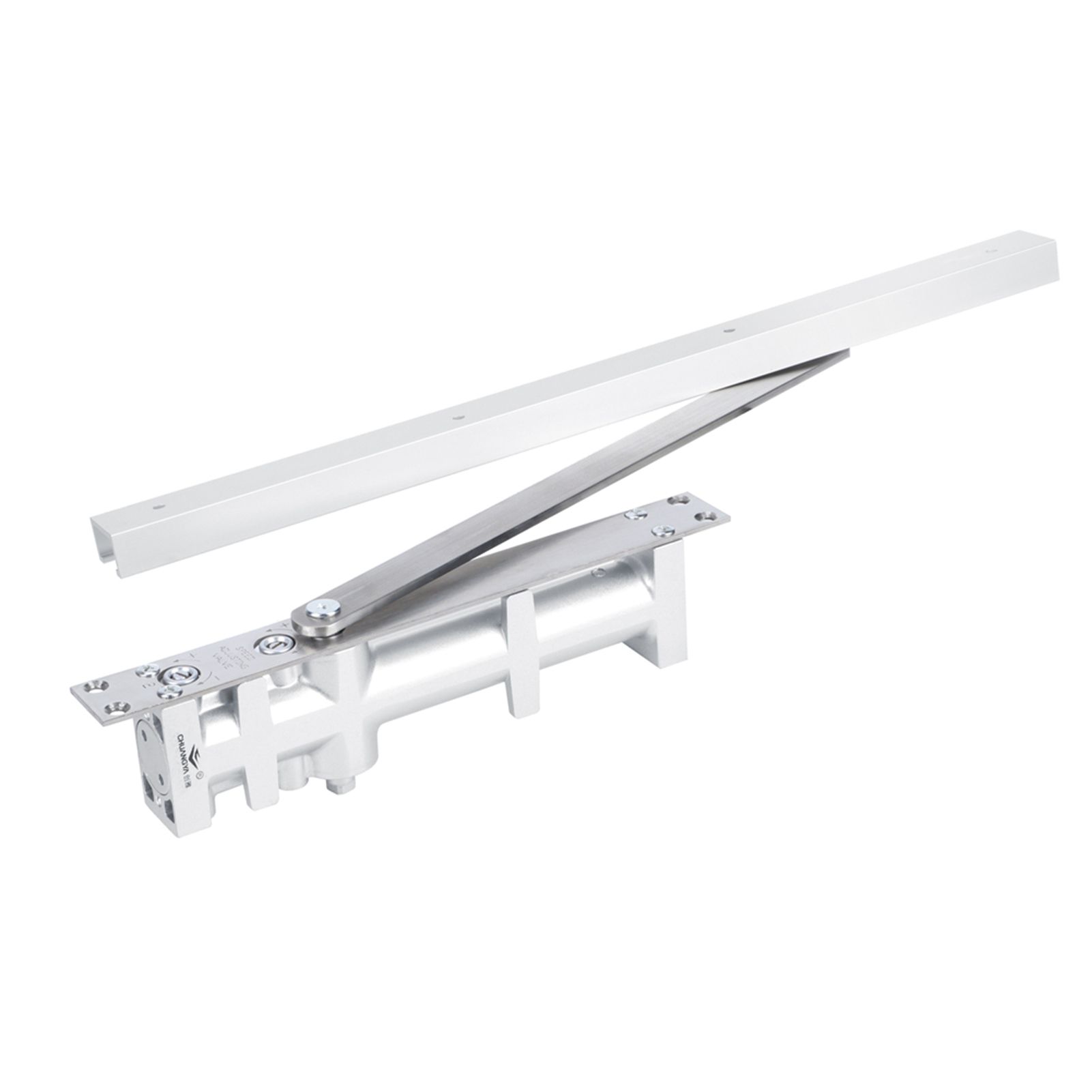 Aluminum Automatic Positioning Concealed Hydraulic Buffer Door Closers 80KG view 8