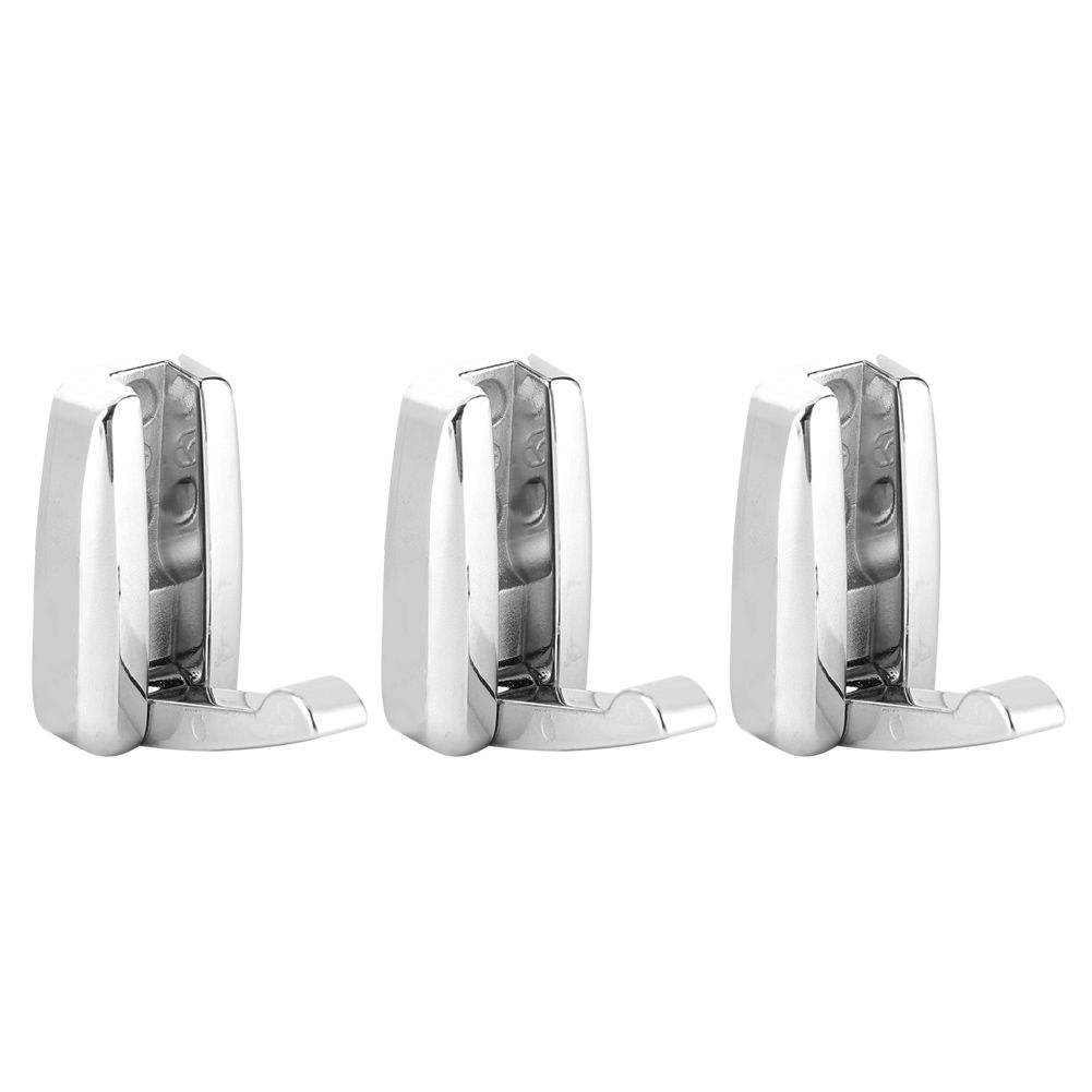 3Pcs/Set Zinc Alloy Concealed Clothes Hook Hanger for Closet Wardrobe Bathroom view 3