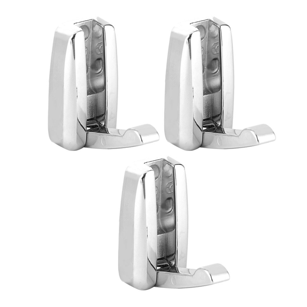 3Pcs/Set Zinc Alloy Concealed Clothes Hook Hanger for Closet Wardrobe Bathroom view 4