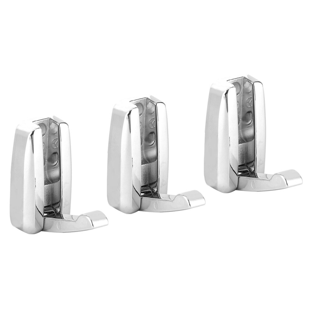 3Pcs/Set Zinc Alloy Concealed Clothes Hook Hanger for Closet Wardrobe Bathroom view 5