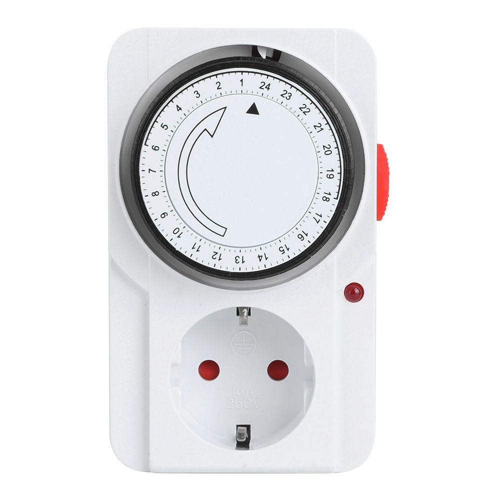 Timer Socket Indoor Mechanical 24 Hour PlugIn Outlet Timer Home Safety Tool view 2