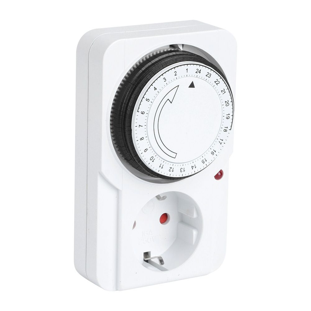 Timer Socket Indoor Mechanical 24 Hour PlugIn Outlet Timer Home Safety Tool view 3