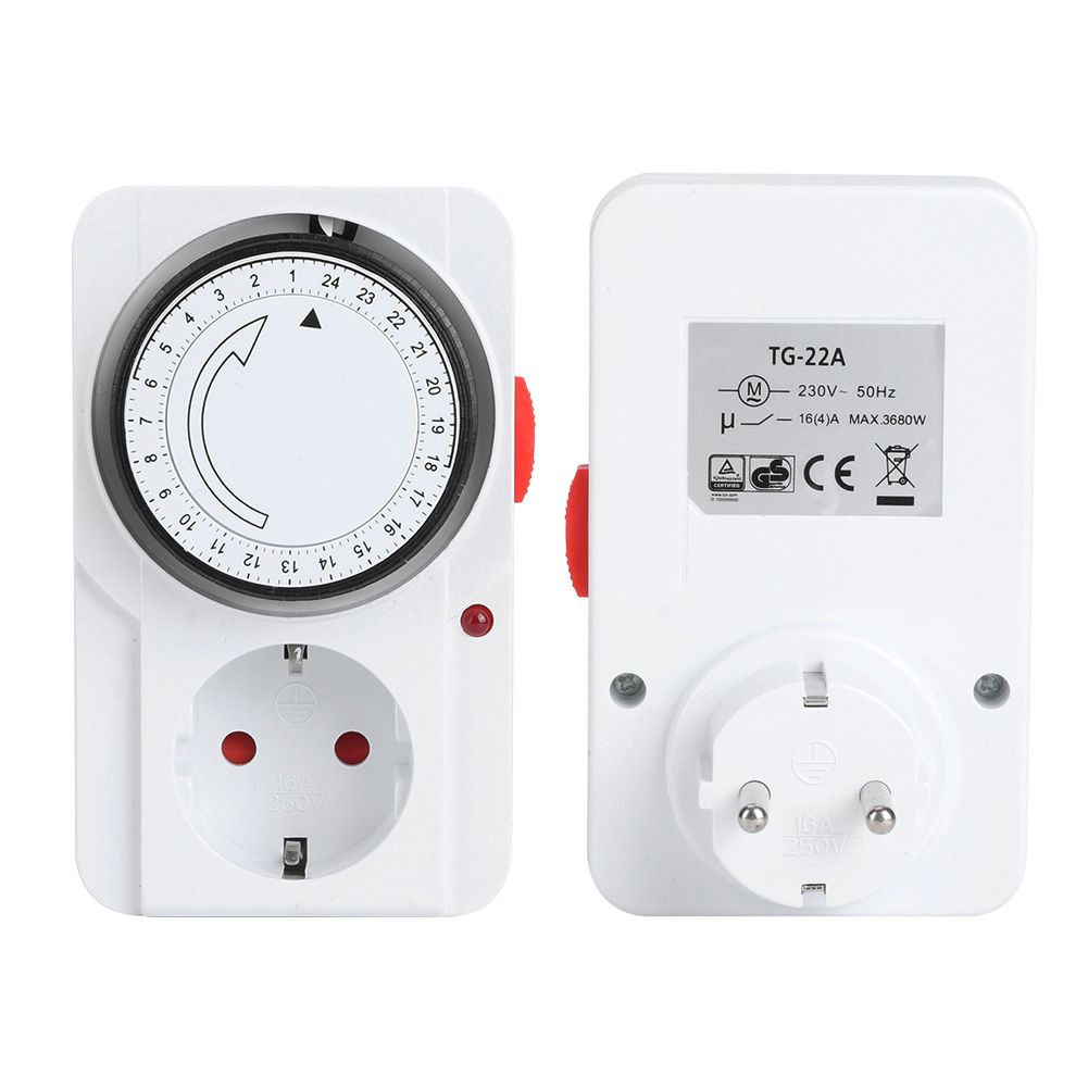 Timer Socket Indoor Mechanical 24 Hour PlugIn Outlet Timer Home Safety Tool view 4