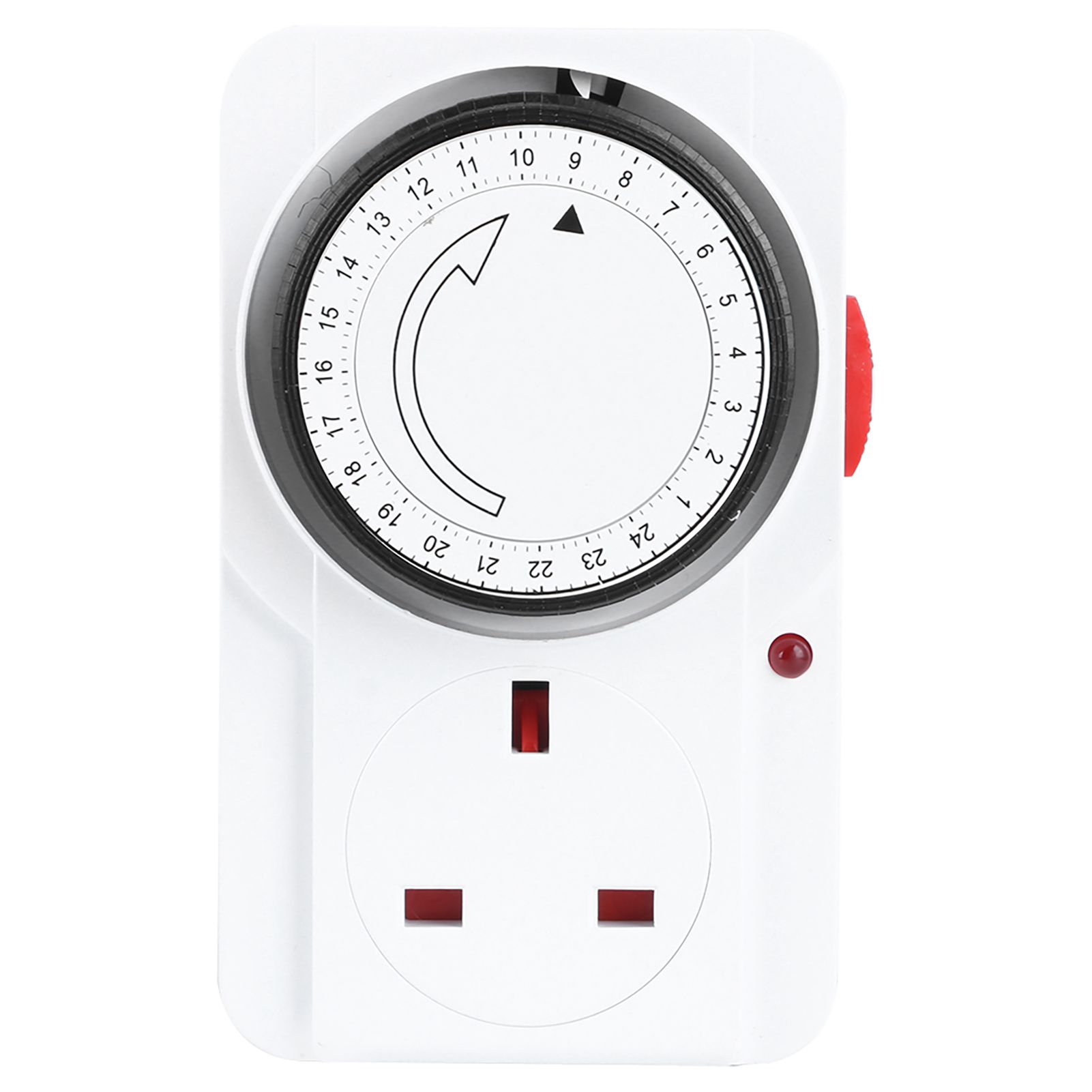 Intelligent 24 Hour Cycle Mechanical Timing Power Switch Timer Plug Socket view 2