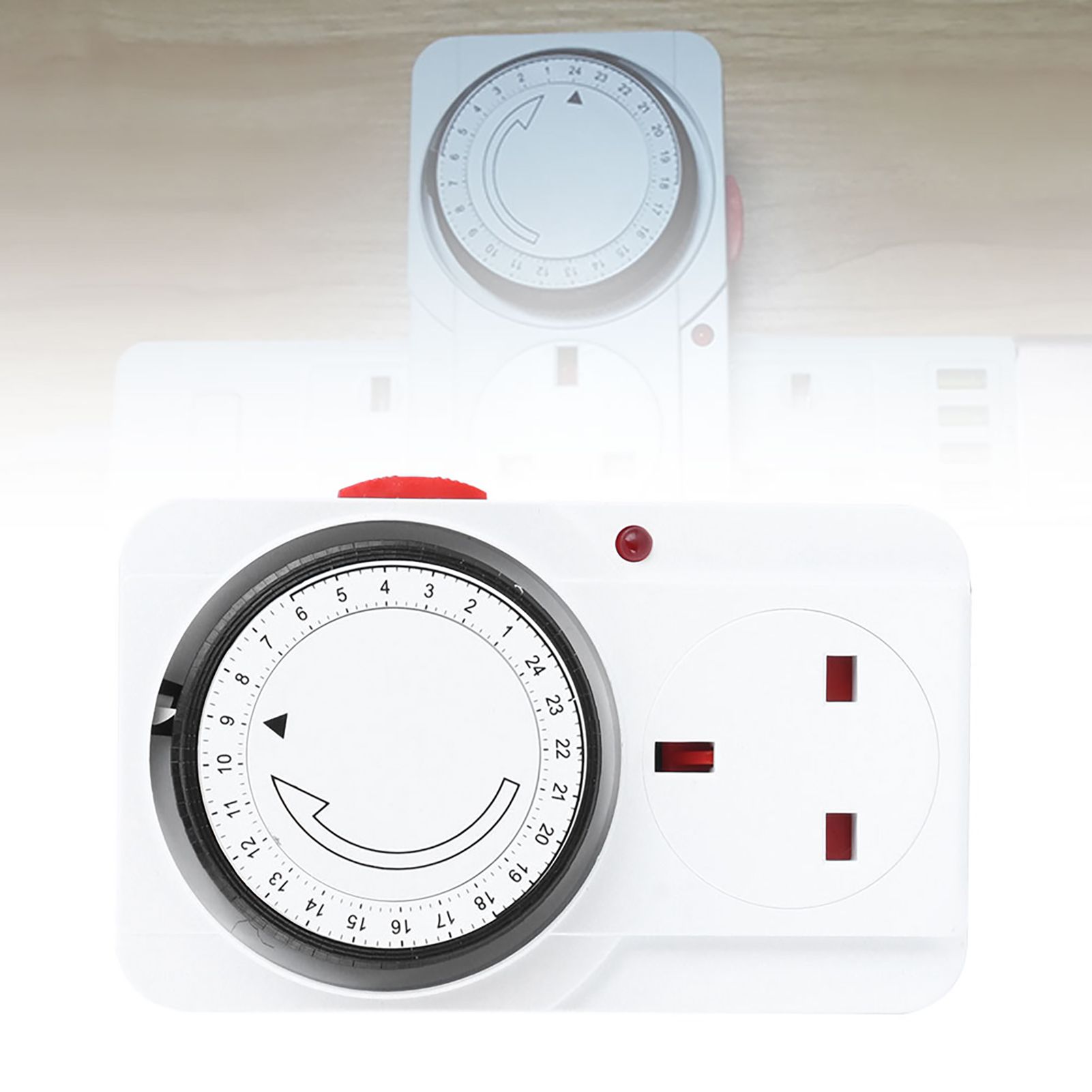 Intelligent 24 Hour Cycle Mechanical Timing Power Switch Timer Plug Socket view 11