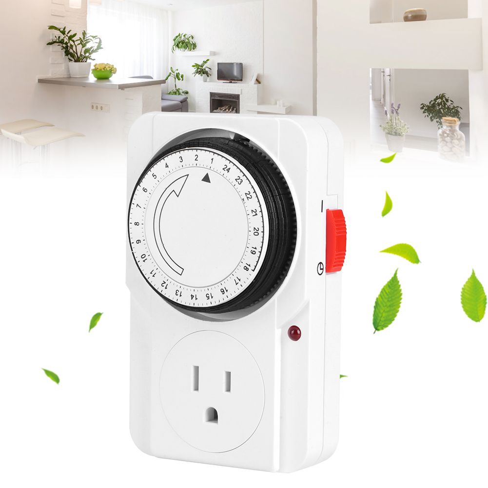 Mechanical Timer Socket 24‑Hour Cycle Timing Controller Socket Home Supplies — image 1