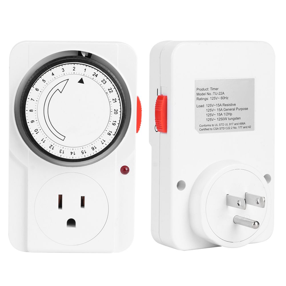 Mechanical Timer Socket 24‑Hour Cycle Timing Controller Socket Home Supplies view 6