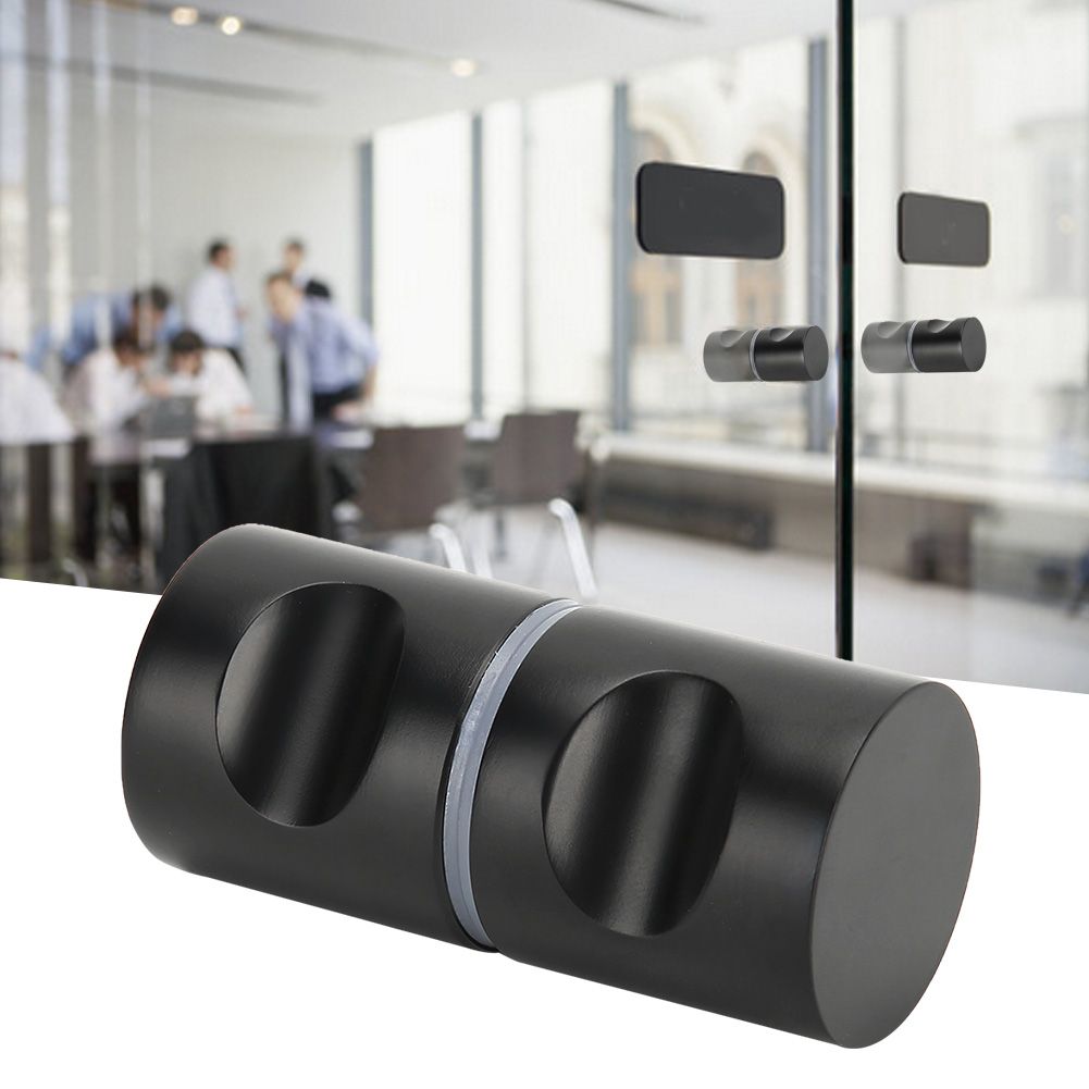 Stainless Steel Glass Door Handle Single Hole Door Pull for Shower Room view 10