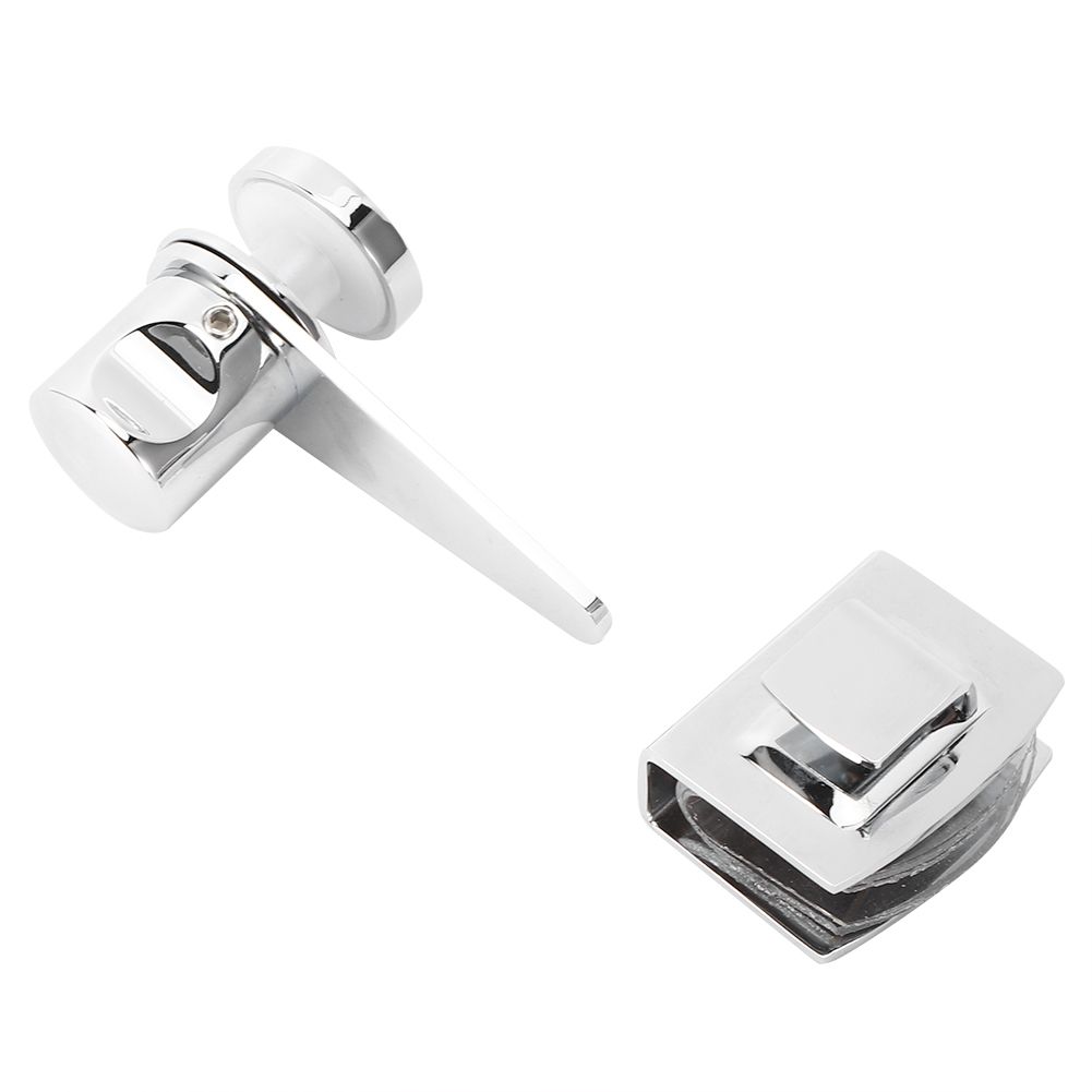 Household Bathroom Shower Room Glass Door Latch Bolts Lock Gate Hardware Accessory view 4