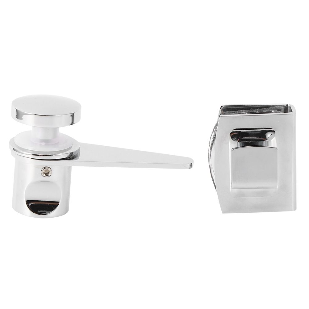 Household Bathroom Shower Room Glass Door Latch Bolts Lock Gate Hardware Accessory view 5