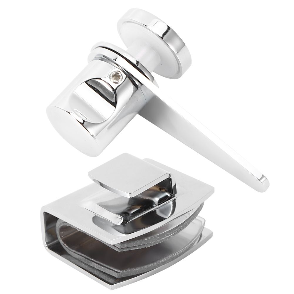 Household Bathroom Shower Room Glass Door Latch Bolts Lock Gate Hardware Accessory view 6