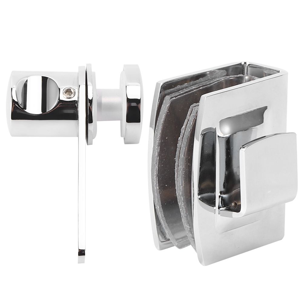 Household Bathroom Shower Room Glass Door Latch Bolts Lock Gate Hardware Accessory view 7