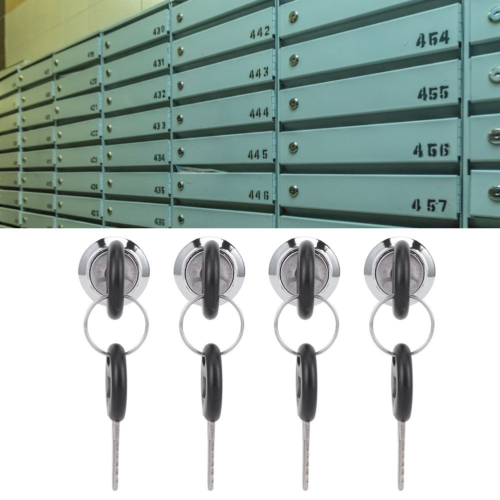 4 Set Cam Lock Zinc Alloy File Cabinet Mailbox Drawer Slidding Door Safety view 9
