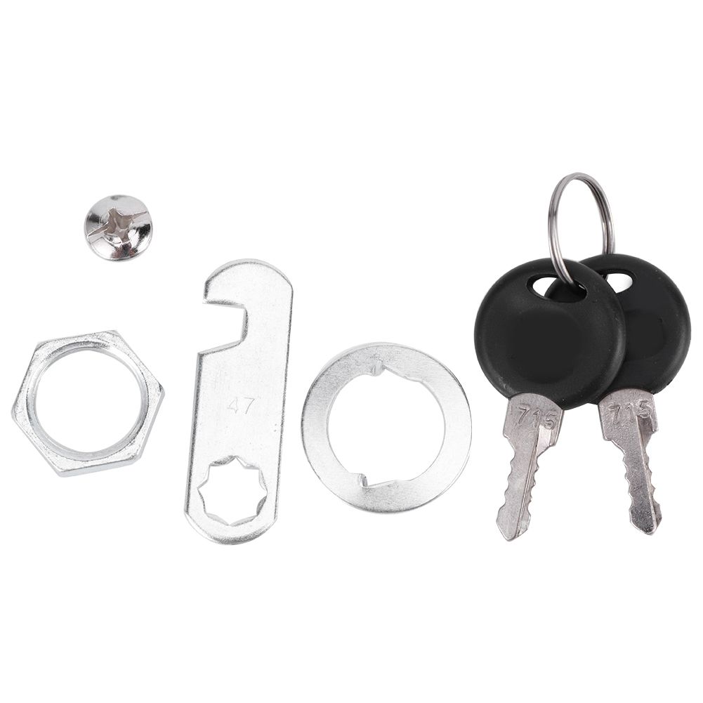 4 Set Cam Lock Zinc Alloy File Cabinet Mailbox Drawer Slidding Door Safety view 11