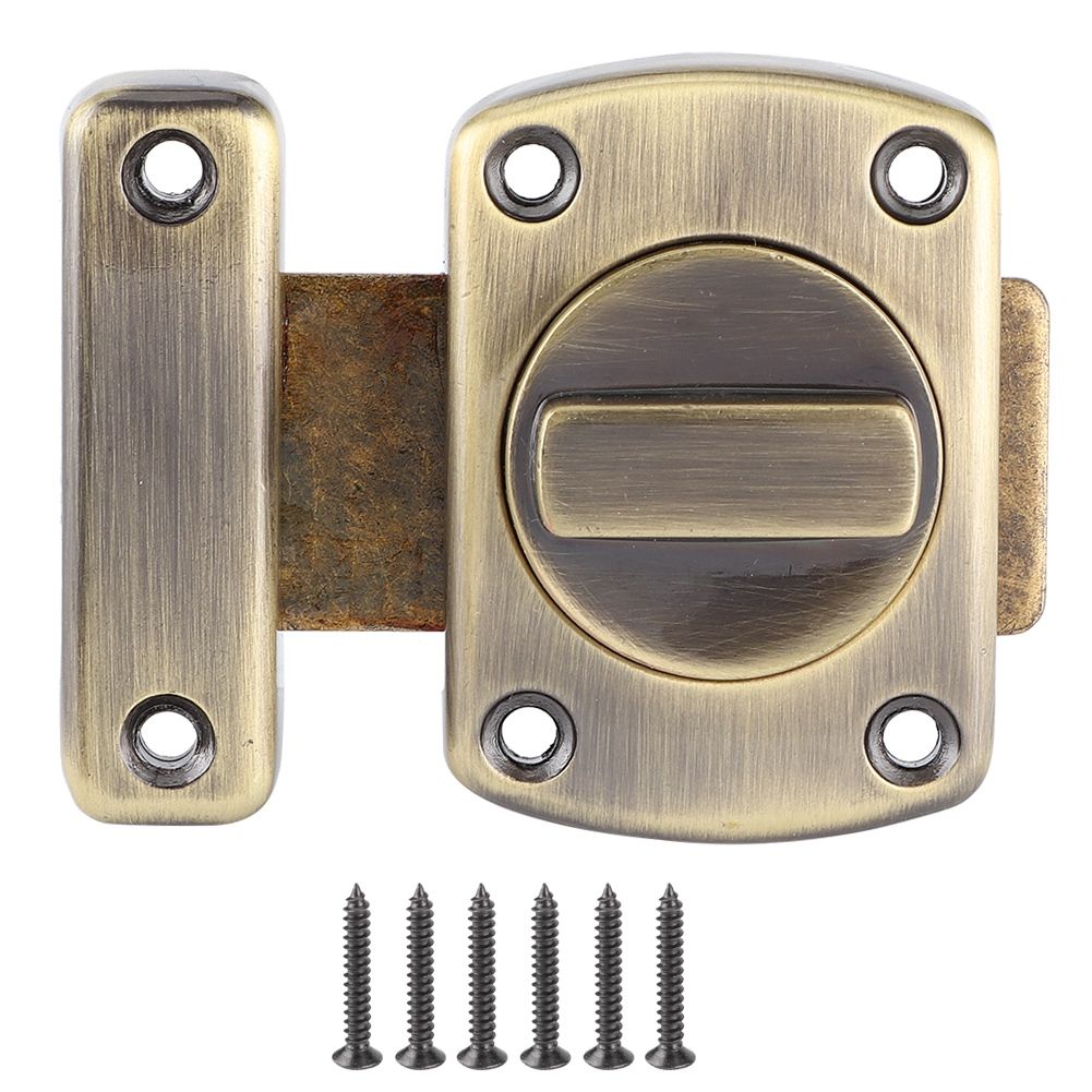 Zinc Alloy Sliding Door Lock Latch Bolt Buckle for Cabinet Closet Cupboard view 2