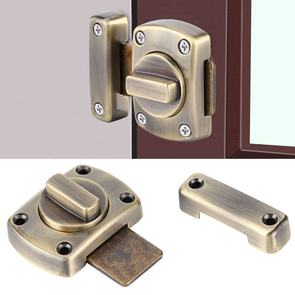 Zinc Alloy Sliding Door Lock Latch Bolt Buckle for Cabinet Closet Cupboard view 10