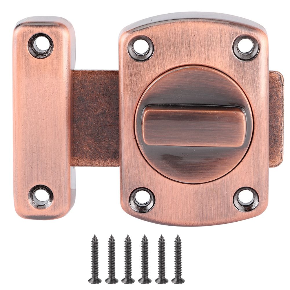 Zinc Alloy Sliding Door Lock Latch Bolt Buckle for Cabinet Closet Cupboard view 2