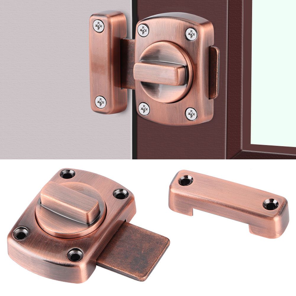 Zinc Alloy Sliding Door Lock Latch Bolt Buckle for Cabinet Closet Cupboard view 10