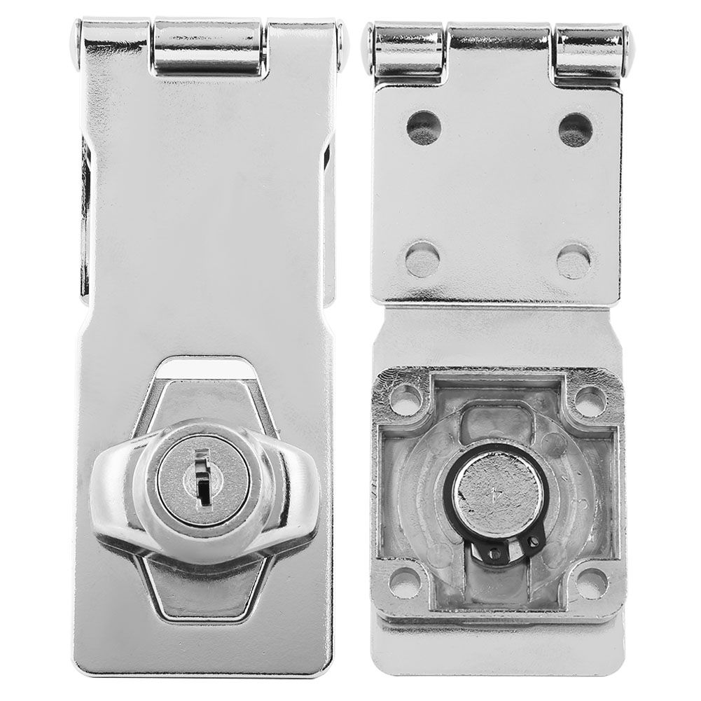 Household Zinc Alloy Drawer Keyed Hasp Safety Locks Hardware for Furniture view 8