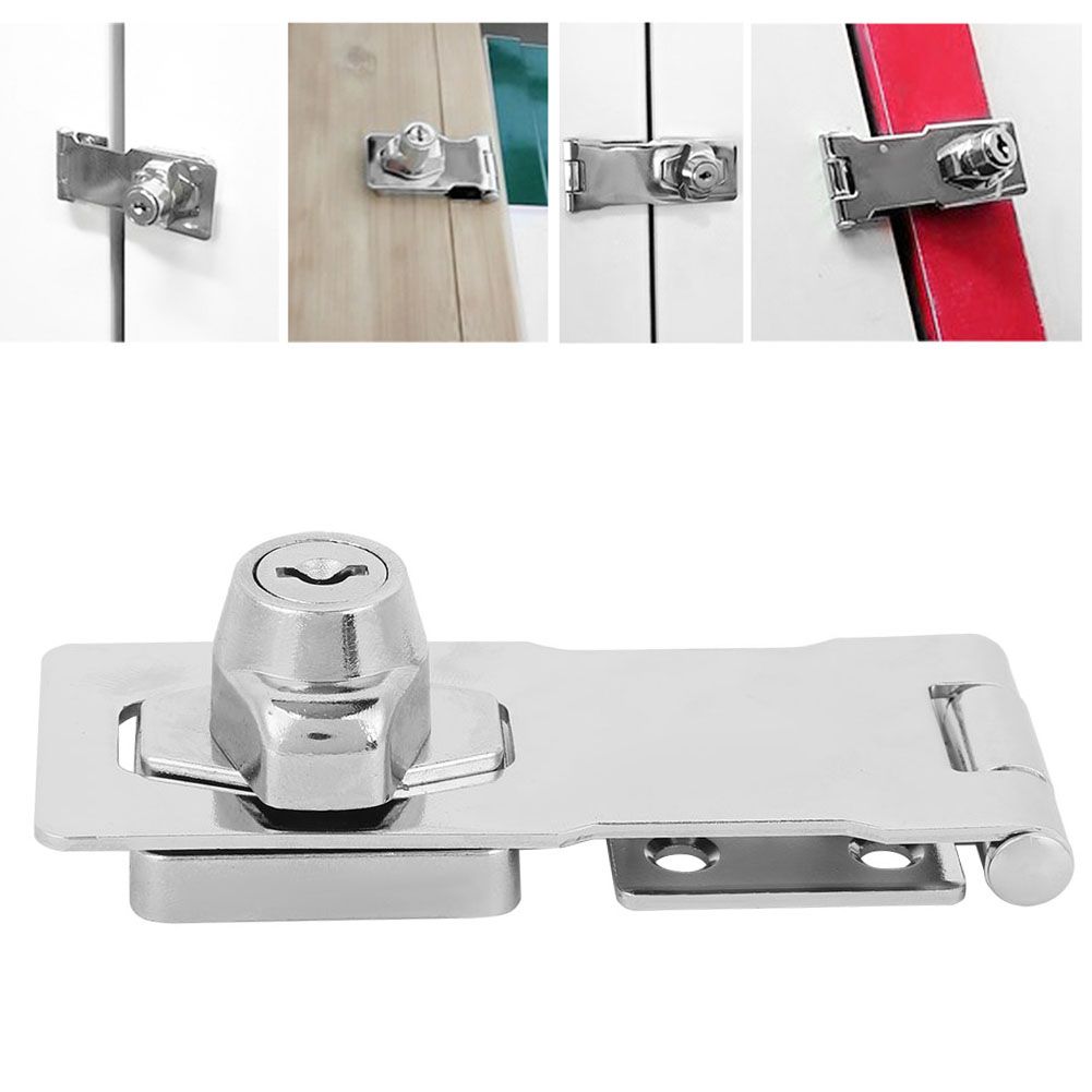 Household Zinc Alloy Drawer Keyed Hasp Safety Locks Hardware for Furniture view 9