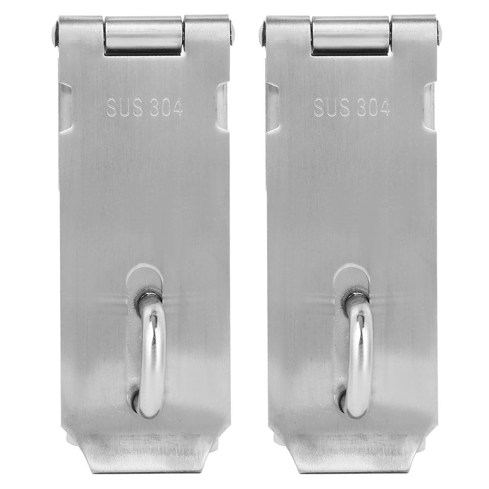 2PCS Padlock Hasp Stainless Steel Security Door Clasp Hasp Lock Latch Gate view 5