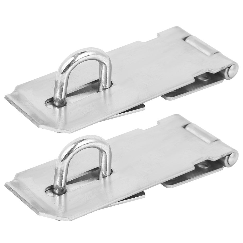 2PCS Padlock Hasp Stainless Steel Security Door Clasp Hasp Lock Latch Gate view 6