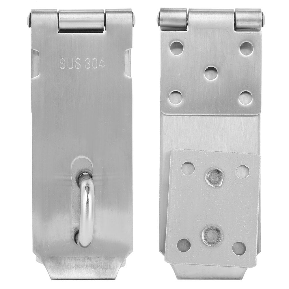 2PCS Padlock Hasp Stainless Steel Security Door Clasp Hasp Lock Latch Gate view 8