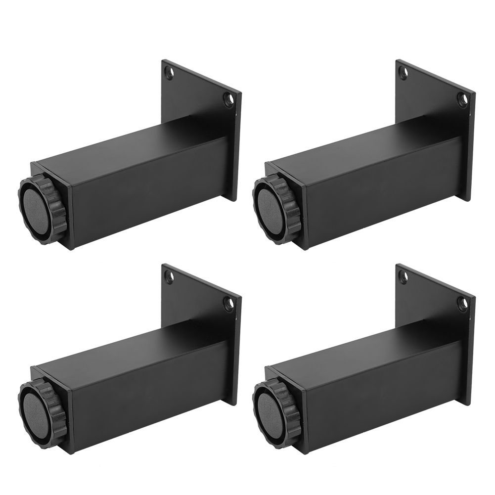 4pcs Aluminum Alloy Adjustable Feet Sofa Bed Foot Legs Support for Cupboard view 7