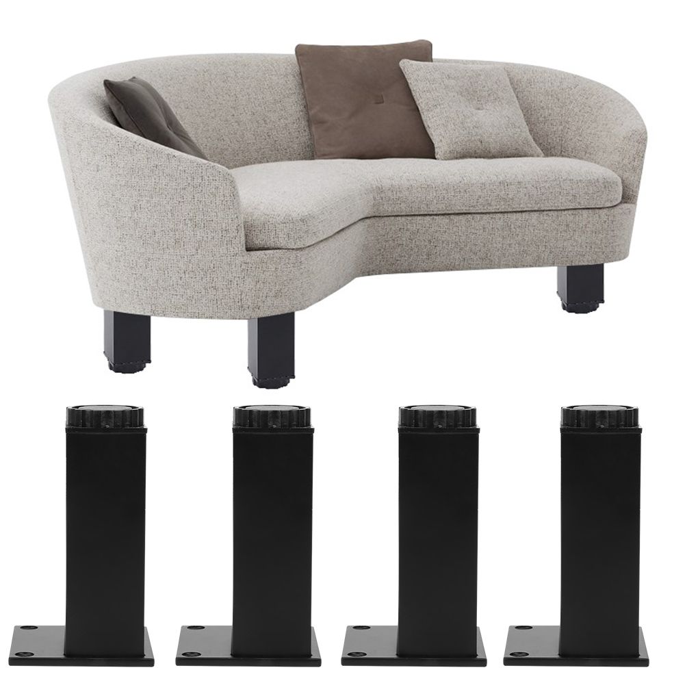 4pcs Aluminum Alloy Adjustable Feet Sofa Bed Foot Legs Support for Cupboard view 10