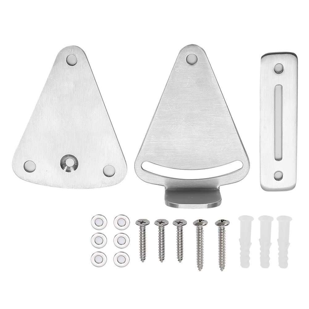 Stainless Steel Sliding Barn Door Latch Lock Set Hardware Accessory for view 5