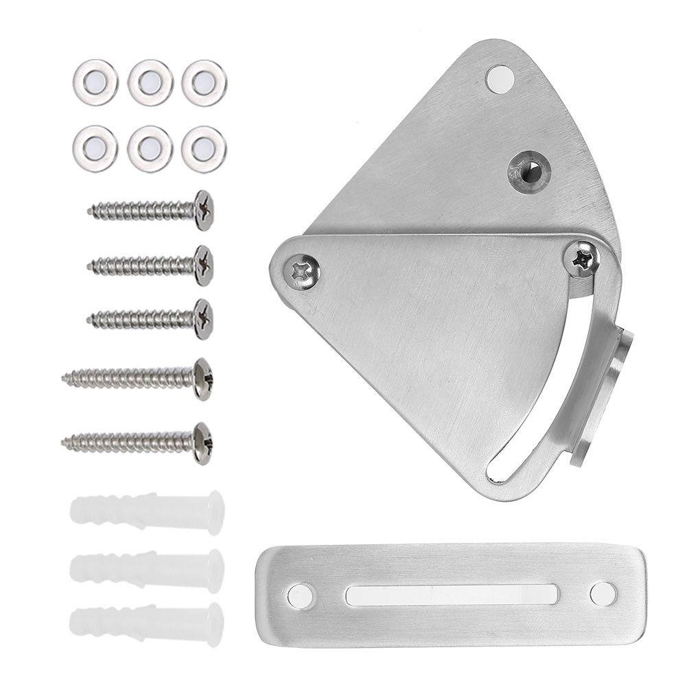Stainless Steel Sliding Barn Door Latch Lock Set Hardware Accessory for view 6