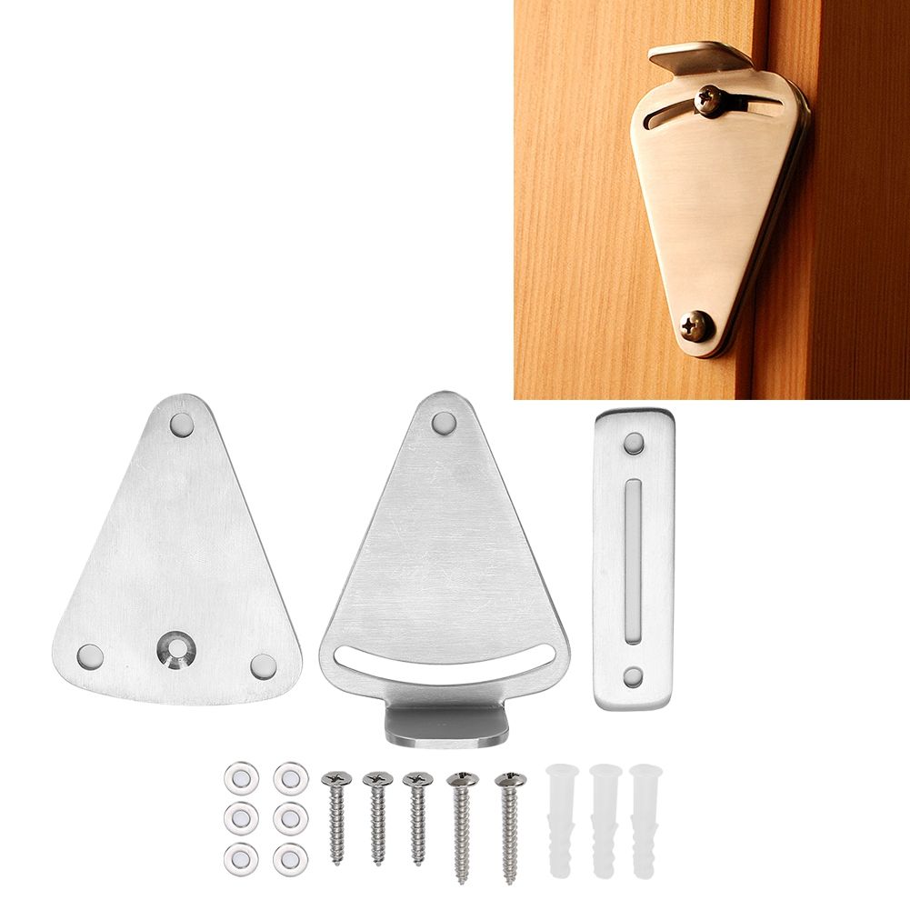 Stainless Steel Sliding Barn Door Latch Lock Set Hardware Accessory for view 9