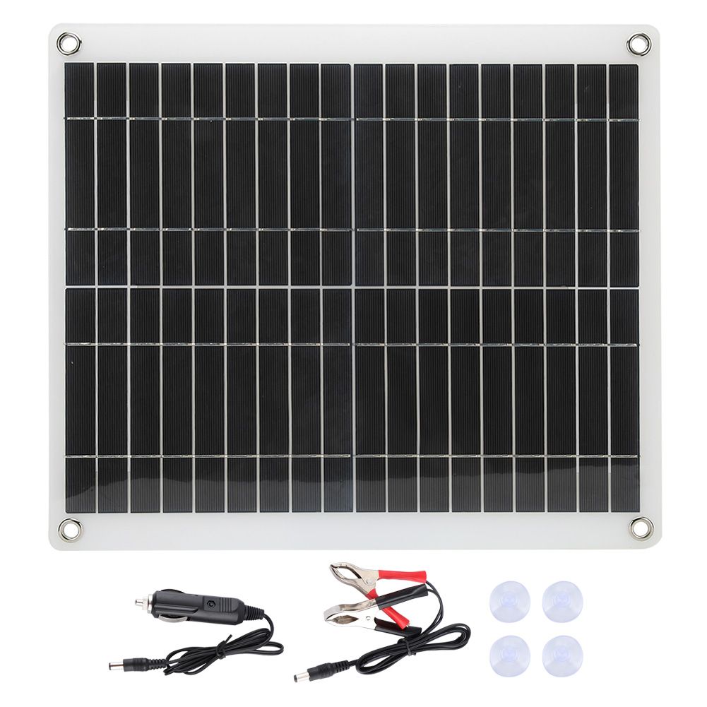 25W Portable Flexible Polycrystalline Solar Panels Charging Board for Outdoor view 2