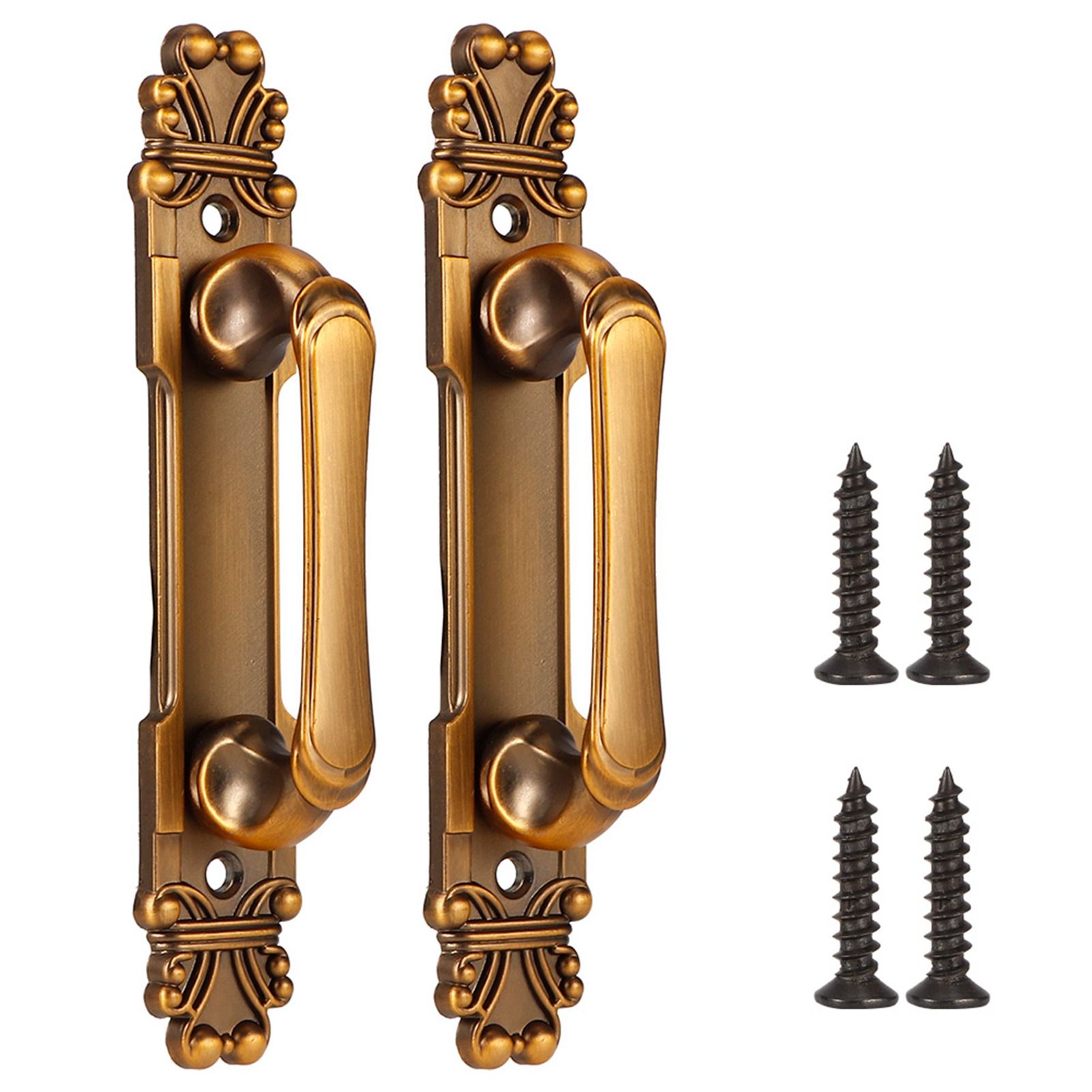 2Pcs/Set European Style Antique Zinc Alloy Door Pull Handle Cabinet Hardware view 2