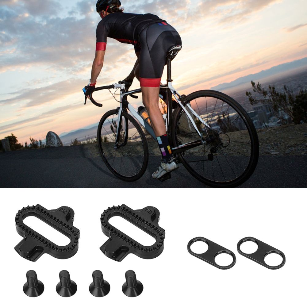 Universal Bicycle Shoes Cleats Bike Pedal Locking Plate Accessory for Outdoor view 9