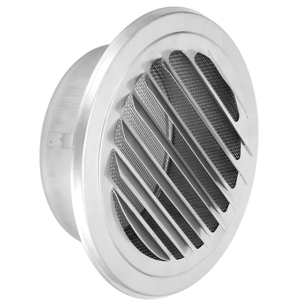Ventilation Pipe Cover Flat Grille Duct Vent Hood 304 Stainless Steel 125mm view 4