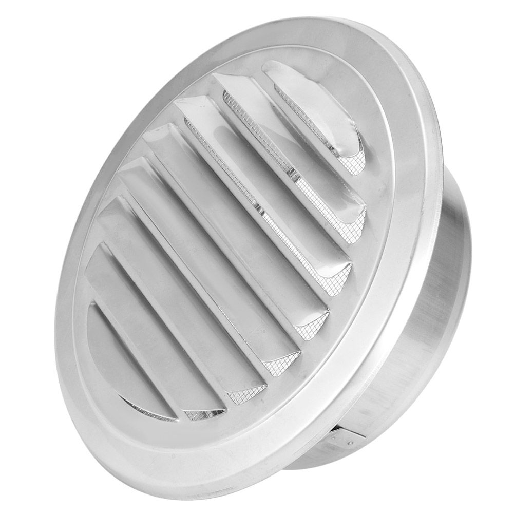 Ventilation Pipe Cover Flat Grille Duct Vent Hood 304 Stainless Steel 125mm view 5